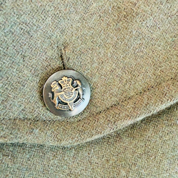 NEW YORK  WOOL  BLEND Olive Green Women's Jacket - Picture 2 of 3